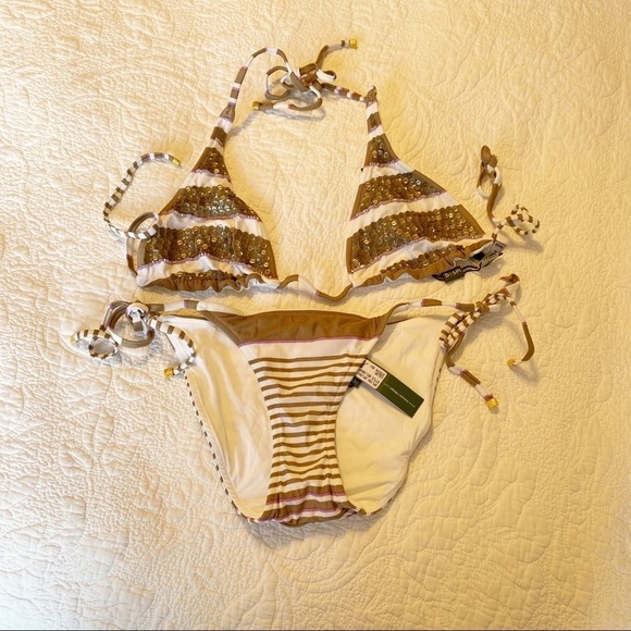 Despi NWT Splish Splash Sequin 2 Pc. Bikini - XS - Picture 1 of 9